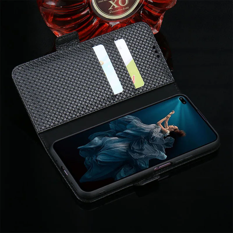 Huawei Honor V30 V30 pro Чехол для телефона с держатель для карт из натуральной воловьей кожи мягкий на ощупь износостойкий