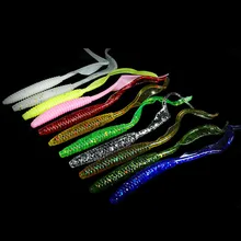 Гулящая рыба, 8 шт./лот, длинный хвост, Grubs, 100 мм, Мягкая приманка, длинная рыболовная приманка, искусственная приманка, мягкая рыболовная приманка, Pesca