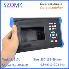 4 шт., 250*155*69 мм пластиковый корпус блока управления прибором с держателем батареи ручной корпус для электроники устройства