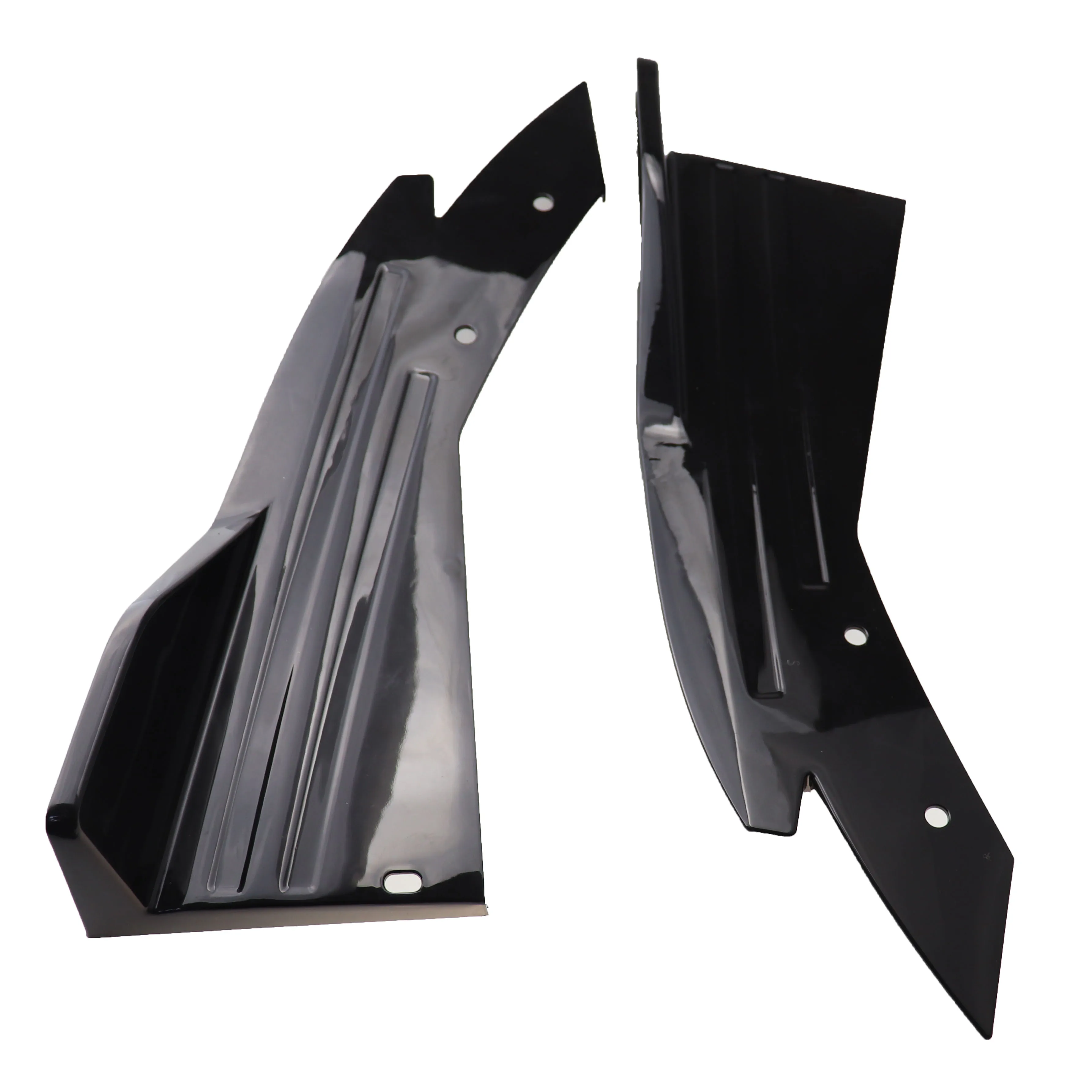 Universal Rear Bumper Spoiler Canard Fin Diffuser Winglet Side Skirt Lip Wing Trim Wrap Angle Splitter Guard Pretective 1 Pair