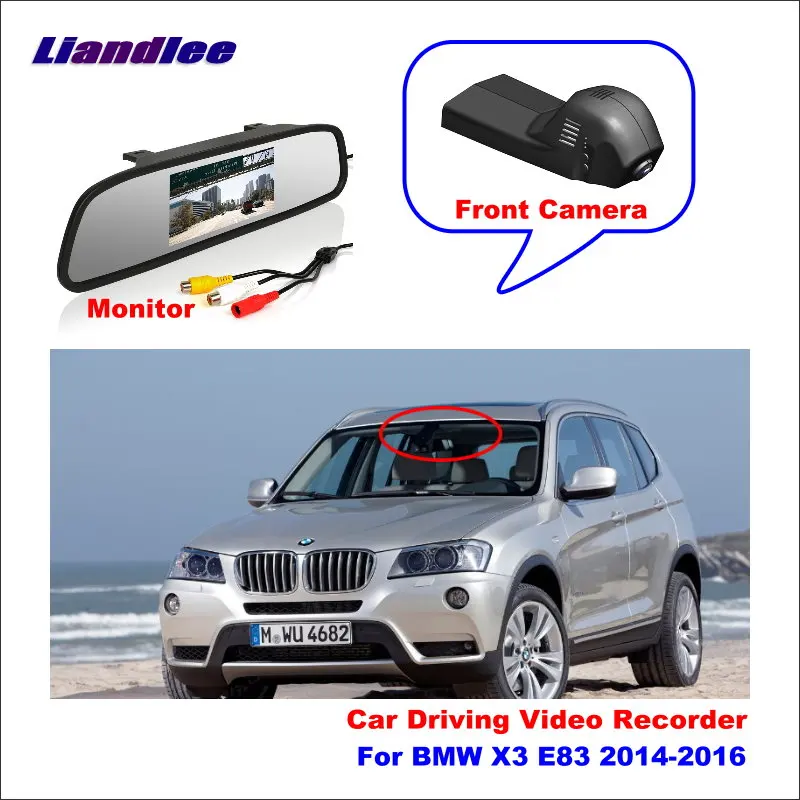 Автомобильный видеорегистратор Liandlee для BMW X3 E83 2014 2016 мини камера с Wi Fi вождения