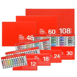 Holbein – ensemble de pigments pour aquarelle, Tube Transparent, haute qualité, 5ml, ensemble d'art professionnel, avec pinceaux gratuits 
