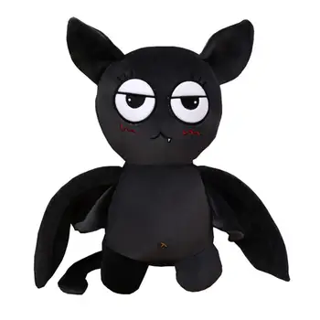 

1Pc Stuffed Toy Plush Doll Plush Toy Useful Fashionable Comfortable Chic Black Pillow Doll for Home Kids Halloween