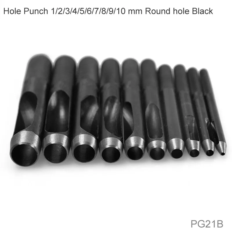 Black Hole punch Набор инструментов для рукоделия из кожи ручной набор для шитья с зубцами дырокол для штамповки краев креазер шило для шитья - Цвет: Black Hole punch