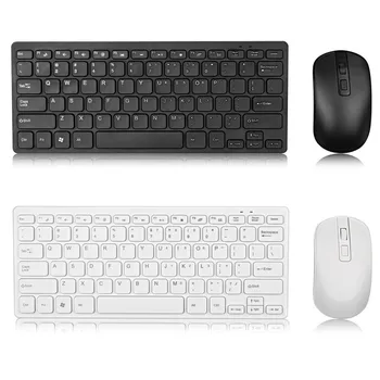 

Vococal 2.4GHz Portable Mini Battery Powered Wireless Keyboard Mouse Set for Laptops Tablets Notebook Computer Home Office Use