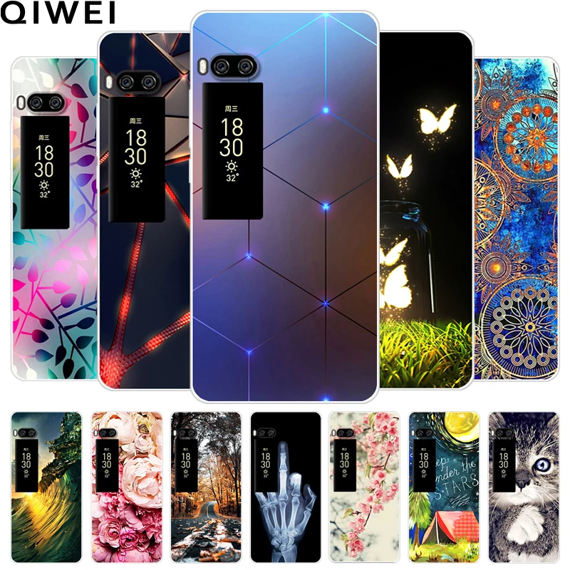 Чехол для Meizu Pro 7 модная Прозрачная мягкая задняя крышка из ТПУ Plus силиконовые