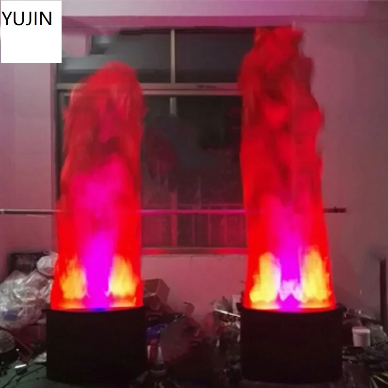 2pcs/lot Guangzhou cheap price silk fire flame effect indoor lighting Led oval base artificial