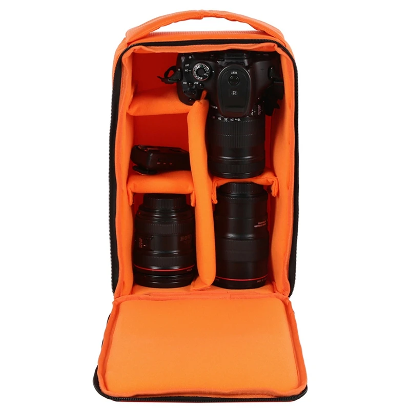 Многофункциональная сумка для камеры Dslr водонепроницаемая уличная сумка для переноски фото сумка для камеры чехол для Nikon Canon Фотосумка оранжевый