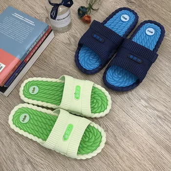 

Slippers Women's indoor Thick Bottoms Transparent Belt Home Towing Bath Non-slip YB090M18