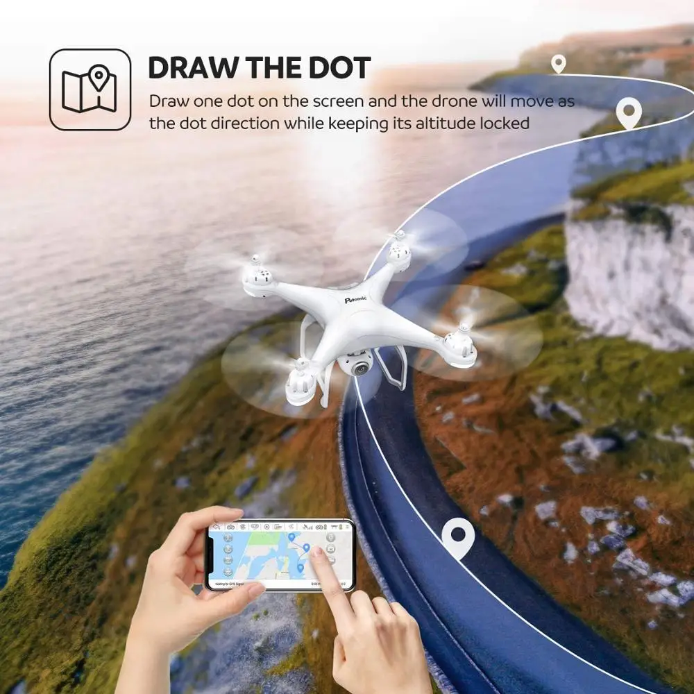 Potensic T25 HD камера Радиоуправляемый Дрон Квадрокоптер с камерой время полета Hlicopter с режимом удержания высоты головы детские игрушки