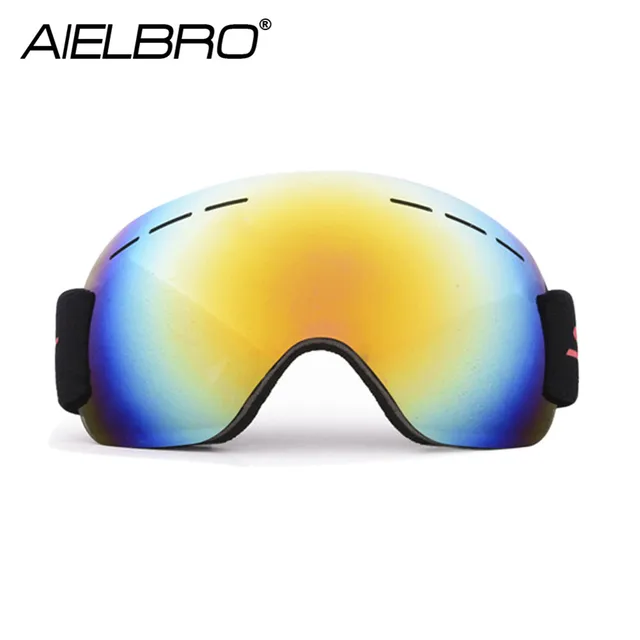 US $9.27 Ski Goggles Men Women UV400 Anti-fog Skiing Snowmobile Snowboard Snow Skating Mask Ski Glasses 2019
