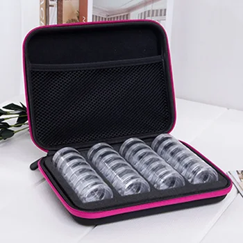 

24 Grid With Bottle Easy To Use Shockproof Durable EVA Lightweight Embroidery Box Easy Carry Anti-friction Storage Bag Non-toxic