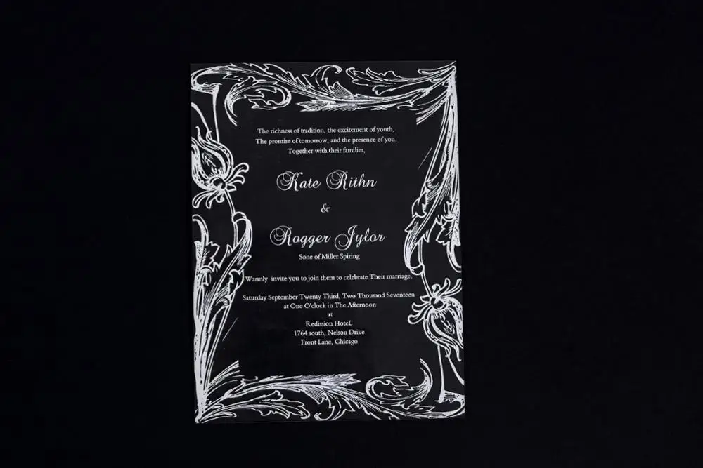

Custom Acrylic Wedding Invitation, Acrylic Invitation, Transparent Invitation, Acrylic table