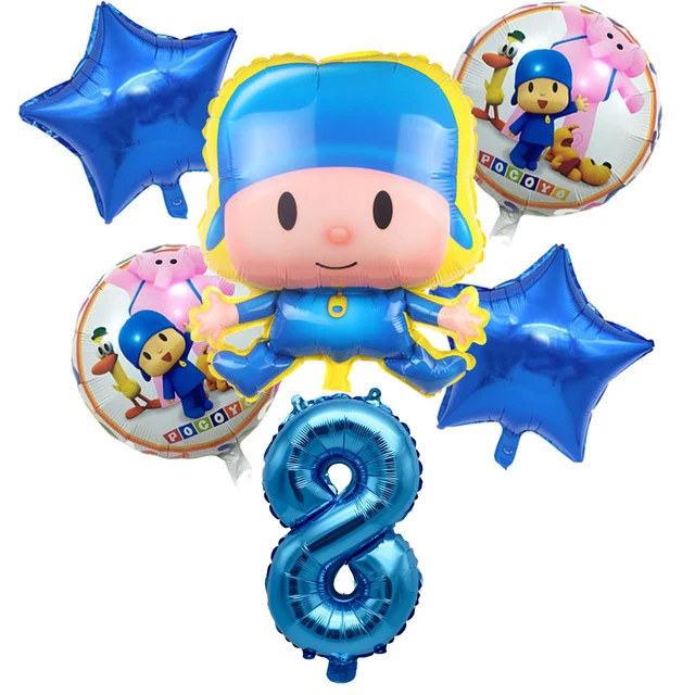 POCOYO вечерние принадлежности Детская тематическая вечеринка на день рождения украшения новорожденного ребенка душ продукты украшения одноразовые чашки - Цвет: combination8-6pcs