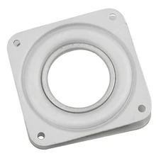 3 Inch For Dining Table White Desk Hardware Fitting Plates Furniture Display Stand Turntable 360 Degree Rotating Square Iron