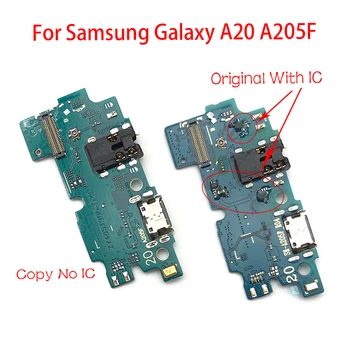 

10pcs/lot USB Charging Port Board Flex Cable Connector Parts For Samsung A20 A205F SM-A205F Microphone Module