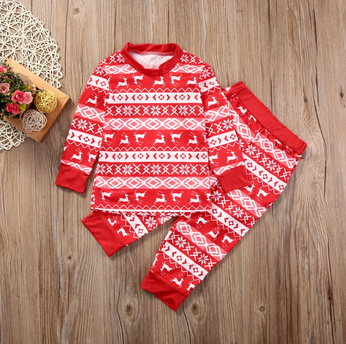 Рождественские одинаковые пижамы для всей семьи; пижамные комплекты; Рождественская одежда для сна с Санта-Клаусом; одежда для сна; подарки