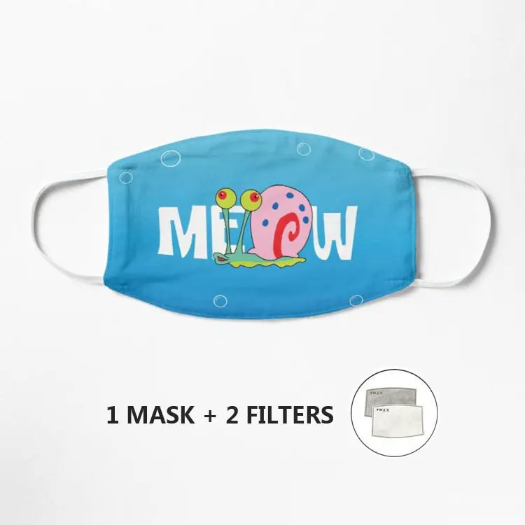 Маска Meow унисекс многоразовая маска для рта белая Милая аниме лица Mascarilla |