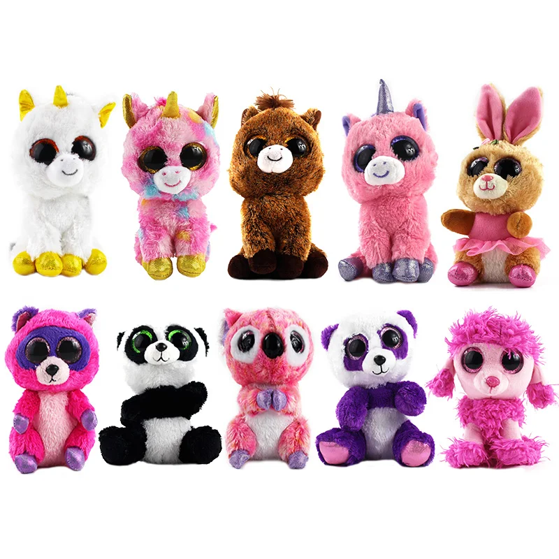Новое поступление большие глаза маленький единорог плюшевые игрушки Kawaii мягкие животные коллекция прекрасный широкий выбор стиля 14