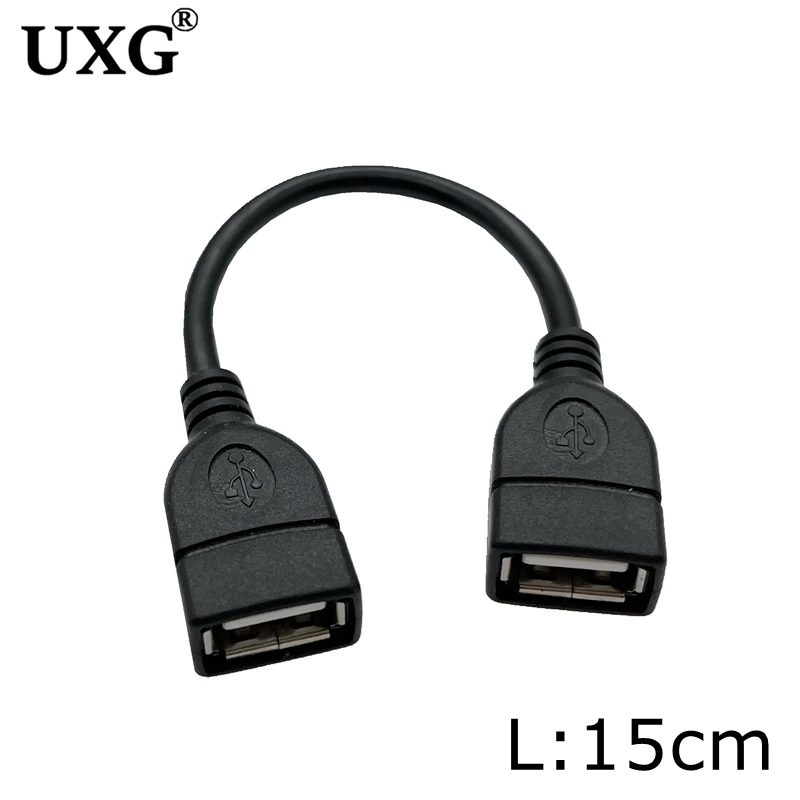 0.15M USB 2.0 Female to Female Charging Data Transmission Cable - 15cm Description Image.This Product Can Be Found With The Tag Names Computer Cables Connecting, Computer Peripherals, PC Hardware Cables Adapters, Usb cable usb