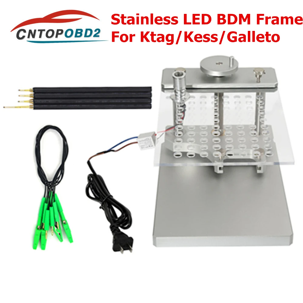 

OBD2 22pcs BDM Adapters LED FRAME Stainless Steel Full Set For KESS Ktag FGTECH BDM100 ECU Chip Tuning Programmer Tool DHL Free