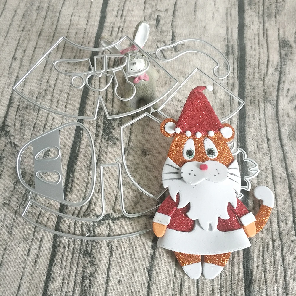 

New Exquisite tiger sewing toy cutting dies DIY scrapbook, embossed card making, photo album decoration, handmade craft New Exq
