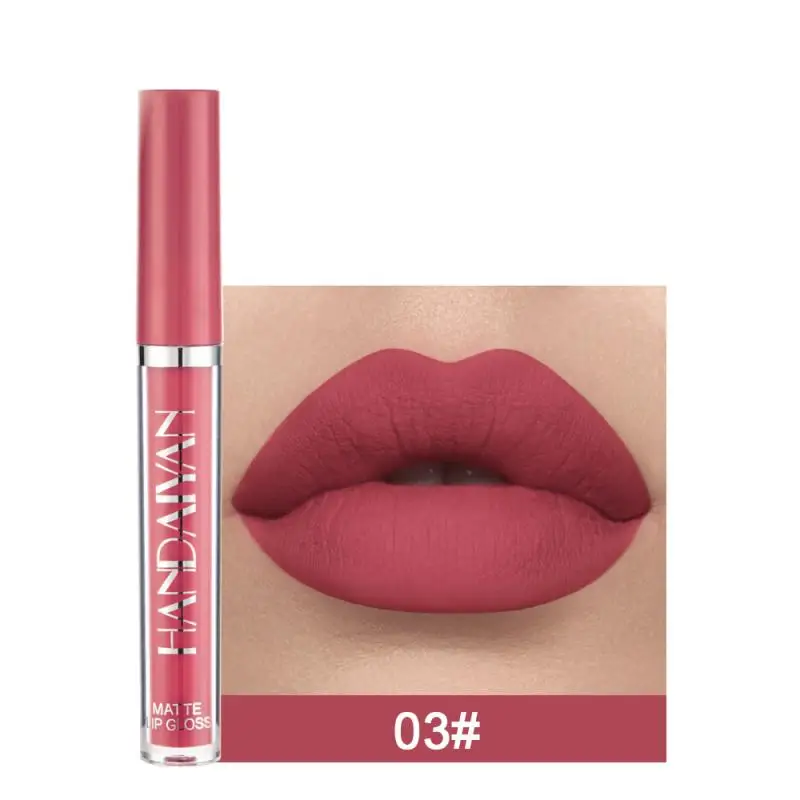 Hot Sexy Colors Liquid Lipstick Velvet Matte Moisturize Lipstick Waterproof Lip Gloss Long Lasting Dry Natural Lipstick Lip Tint