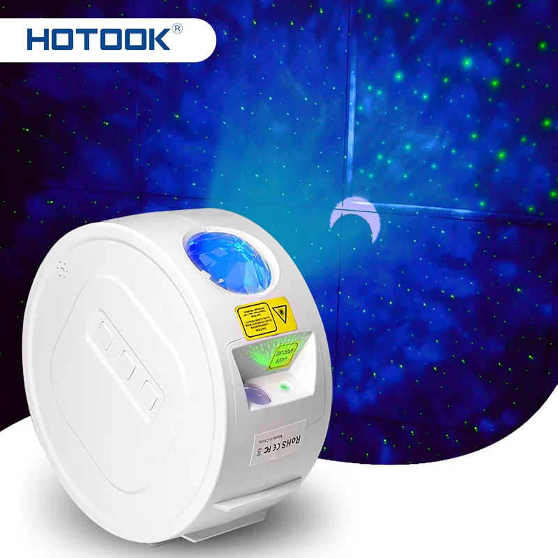 

HOTOOK LED Night Light USB Charge Laser Starry Sky Nebula Projector For Bedroom Decor Novelties Night Lamp