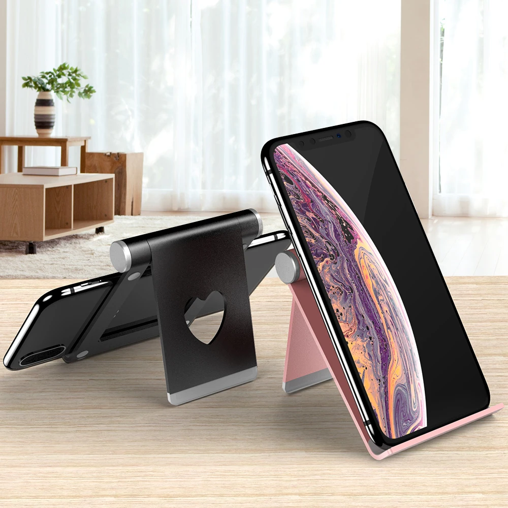 KISSCASE Schreibtisch Metall Telefon Halter Stehen Für iPhone 11 Samsung Xiaomi Tablet Ständer Lieb
