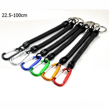

Climbing Security Anti-lost Keychain Flexible Tool Retractable Spring Elastic Rope for Outdoor Hiking Camping Fishing Tools