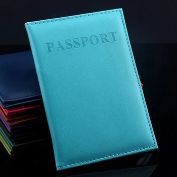 

Artificial Leather Women Passport Holder Couple Models Women's Travel Passport Cover Unisex Card Case Man Card Holder
