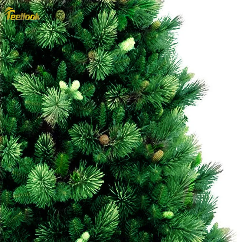  Teellook 1.2m/3.6m pine needle PVC material Christmas tree LED lights Christmas Hotel Mall home dec - 4000160223956