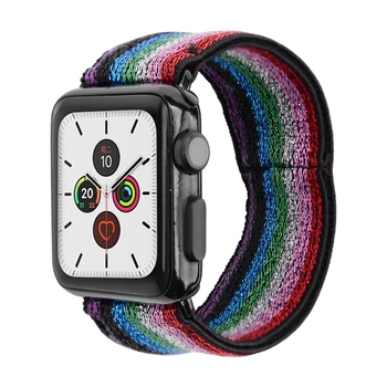 

Stretchy Loop strap for apple watch band 40mm 38mm 44mm 42mm iwatch apple watch series 5/4/3/2/1 Double-Layer Stretch wristbelt