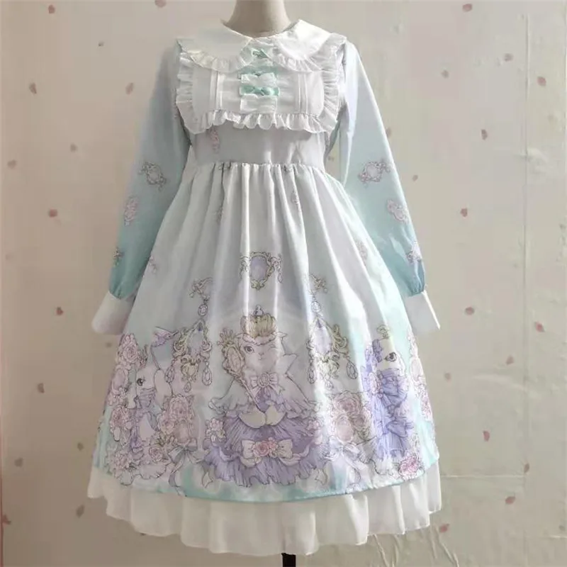 Harajuku косплей-платье лолиты женское платье мягкие японские игрушки Готический стиль звезда Тюль Kawaii платье Лолита милое платье для девочки