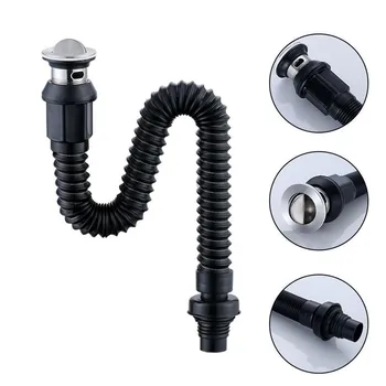 

Water Pipe Drainage Accessories Washbasin Integrated Stainless Steel Drain Sink Wash Basin Flap Deodorant Sewer Drain Fittings