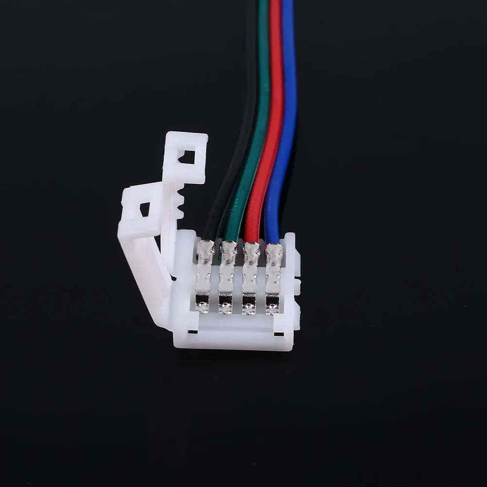 Соединительный ленточный светильник 4Pin 4Pin для 5050 RGB Светодиодный интерфейс 10 мм светодиодный многоцветной Кабель-адаптер