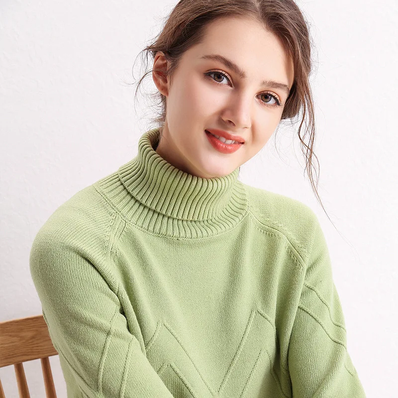 

2020 Women Sweater Autumn Winter Basic Knitted Blue White Pullovers Fashion Casual V-neck Female Solid Color