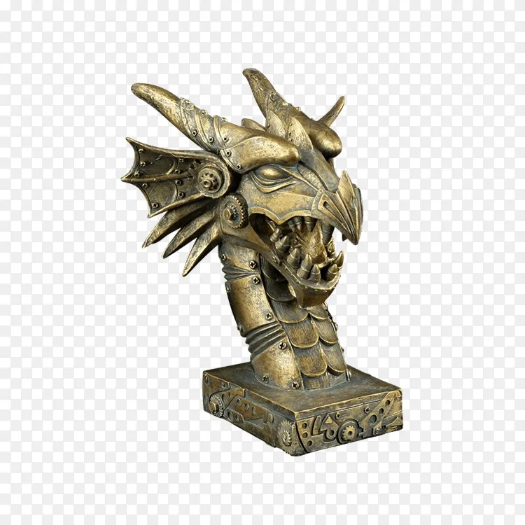 蒸汽朋克发条心朋克亚文化龙设计-西方龙