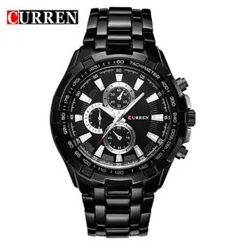 

MEN'S Watch Top Brand Luxury Stainless Steel Waterproof Quartz Watch Men Fashion Timing Stopwatch Men's Sports Military Watch