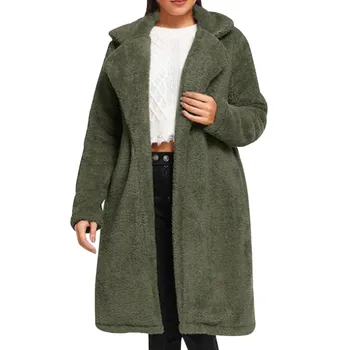

KANCOOLD 2020 Fashion casual long sleeve cashmere coat winter thick warm casual slim women multiple colour Quality assurance