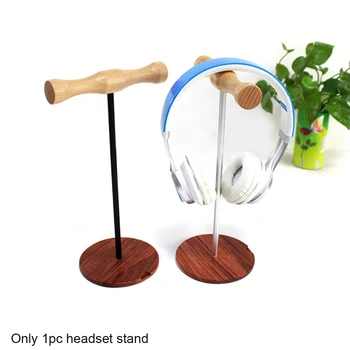 

Desk Organizer Headphones Holder Display Hanger Portable Wooden Headset Stand