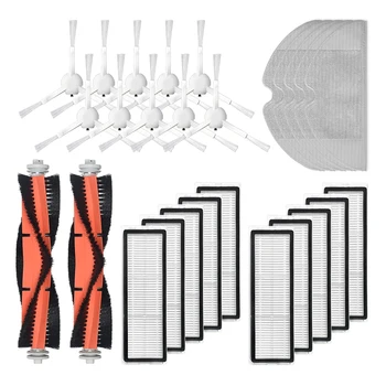 

27Pcs Replacement Parts Kit for Xiaomi Mijia 1C Robot Accessories, Side Rolling Brush, Side Brushing Filter Sheet Wipe
