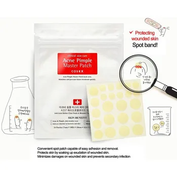 

24 Cosrx Pimple Master Patch Face Spot Scar Care Treatment Stickers facial skin care blackhead removal Freckle Patches acne mask