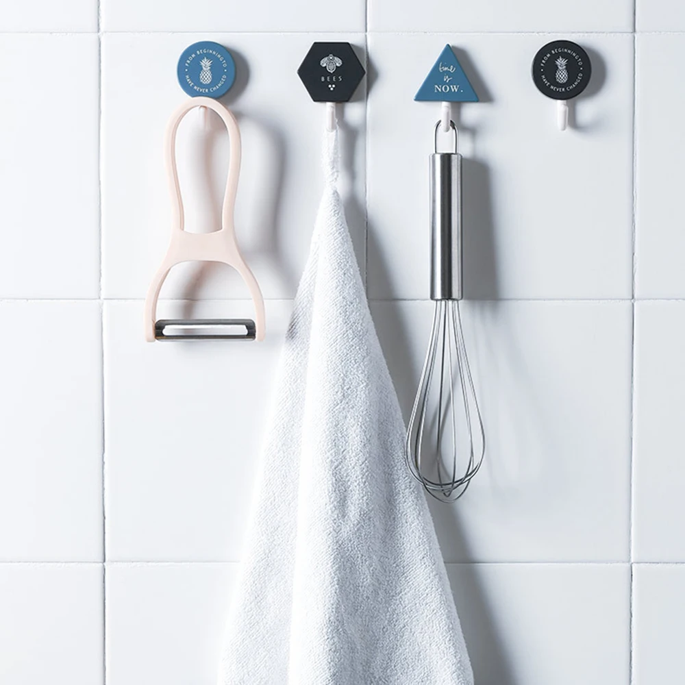 

Simple Style Home Decoration Sticky Wall Hook Coat Key Hooks To Hang Key Hanger Free Punch Towel Hooks