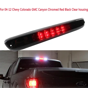 

Car light Chromed Red Black Clear housing/Shell/Len LED THIRD 3RD TAIL BRAKE LIGHT LAMP BAR For 2004-2012 Chevy Colorado GMC