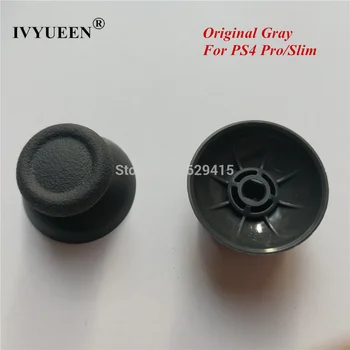 

IVYUEEN 2 pcs Original Gray Thumb Joysticks for Playstation Dualshock 4 PS4 Pro Slim Controller New Analog Sticks Grips Cap