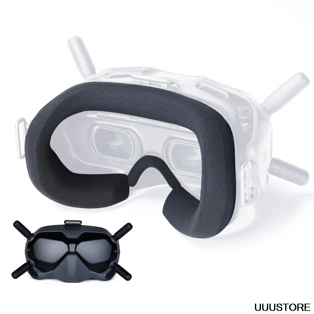 Black Comfortable Eye Pad Blindfold Fits for DJI FPV Goggles V2 Accessories 