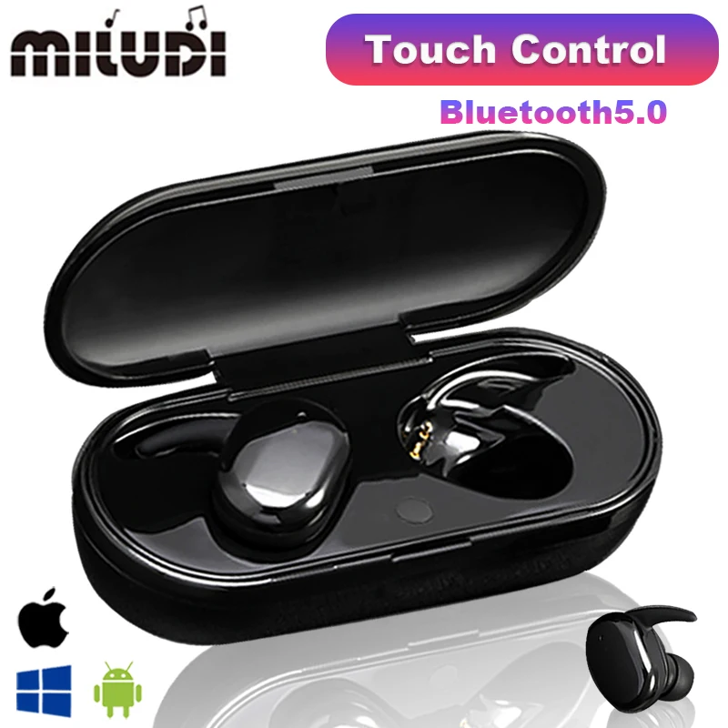 Auriculares TWS Y30, inalámbricos por Bluetooth, auriculares deportivos con Control táctil, micrófono resistente al agua, para música, funciona en todos los teléfonos inteligentes