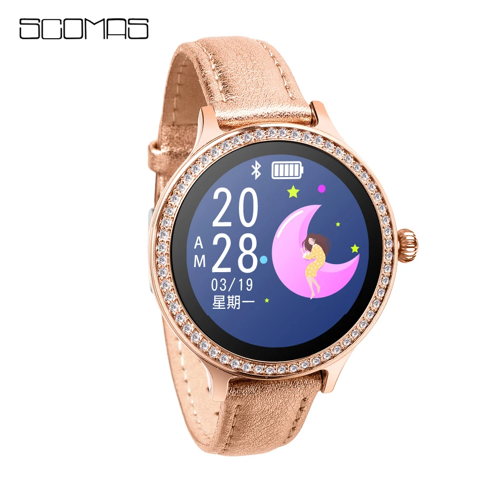 

SCOMAS M8 OLED Bluetooth Smart Watch Stainless Steel Waterproof Wearable Device Smartwatch Wristwatch Men Women Fitness Tracker