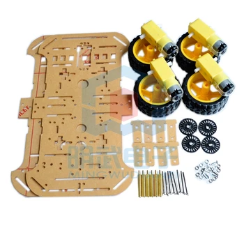 

New product Smart car chassis 4WD car 4-wheel drive car Tracking car Obstacle avoiding car Chassis